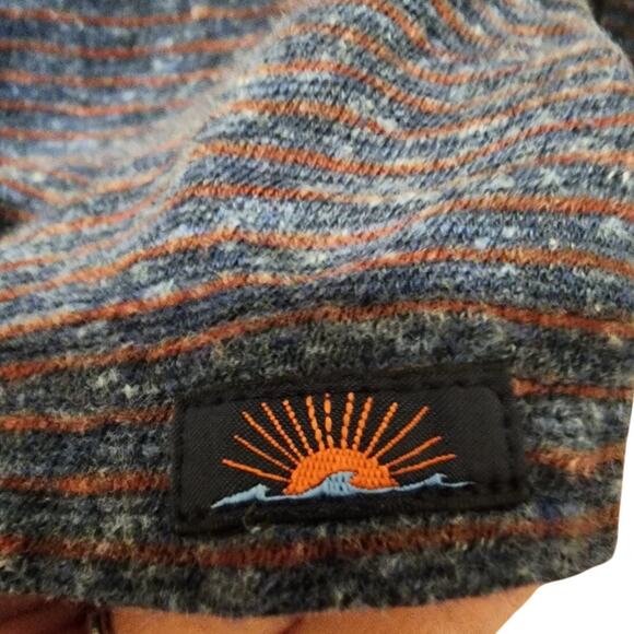 FAHERTY Men's Long sleeve Striped Collared Polo Shirt Size XL EUC - Picture 5 of 6